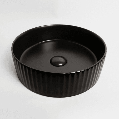 Camilla Fluted Matte Black Basin