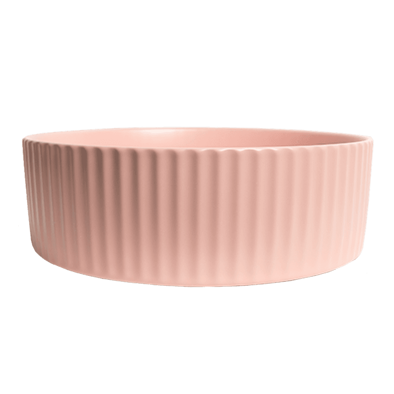 Camilla Fluted Matte Pink Basin