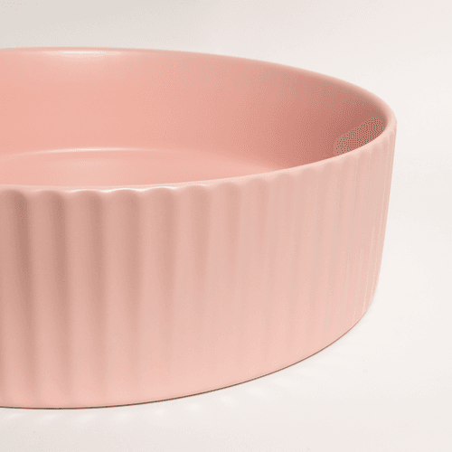 Camilla Fluted Matte Pink Basin