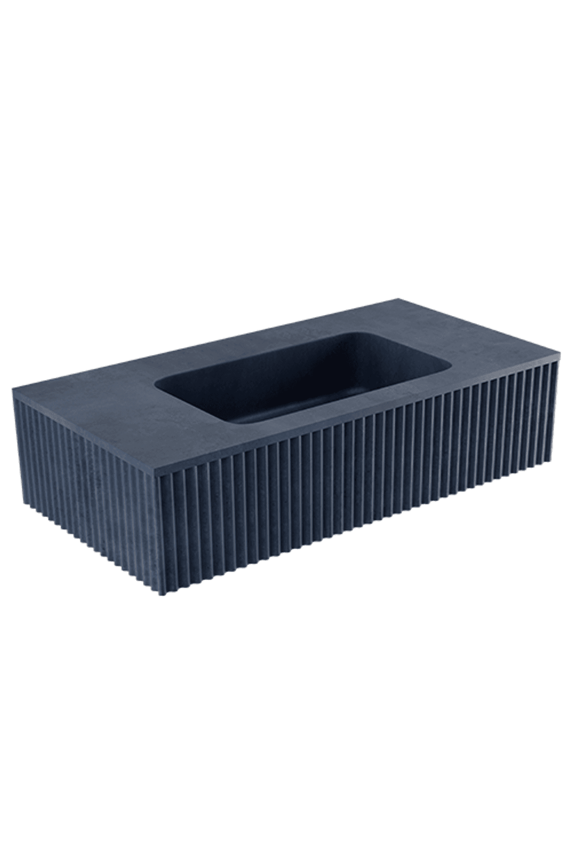 Bare Fluted Wall Basin