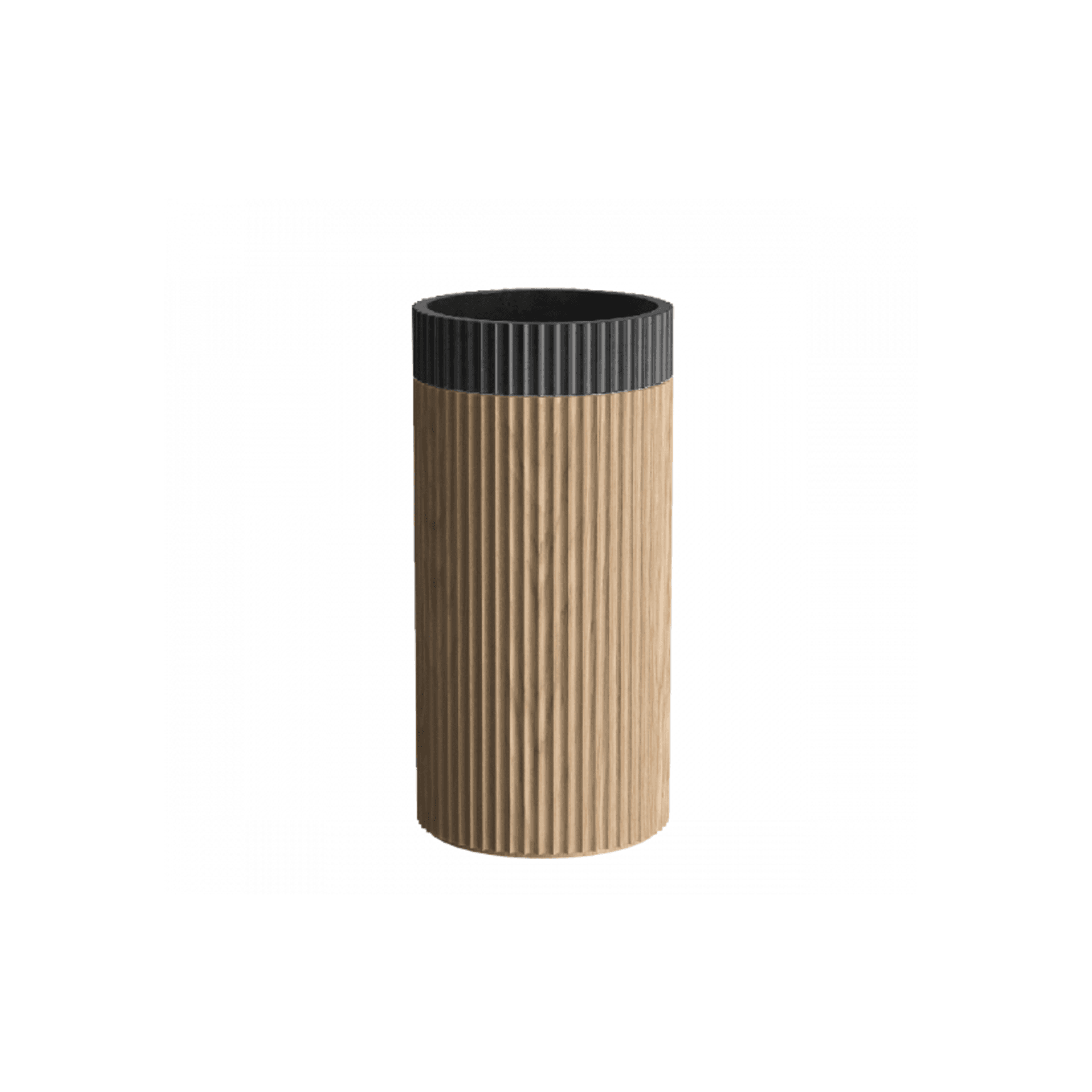 Doric Round Basin With Timber Pedestal