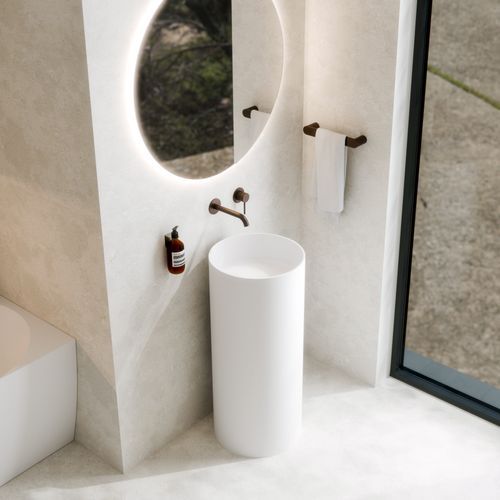 Code Halo Villastone Freestanding Round Basin