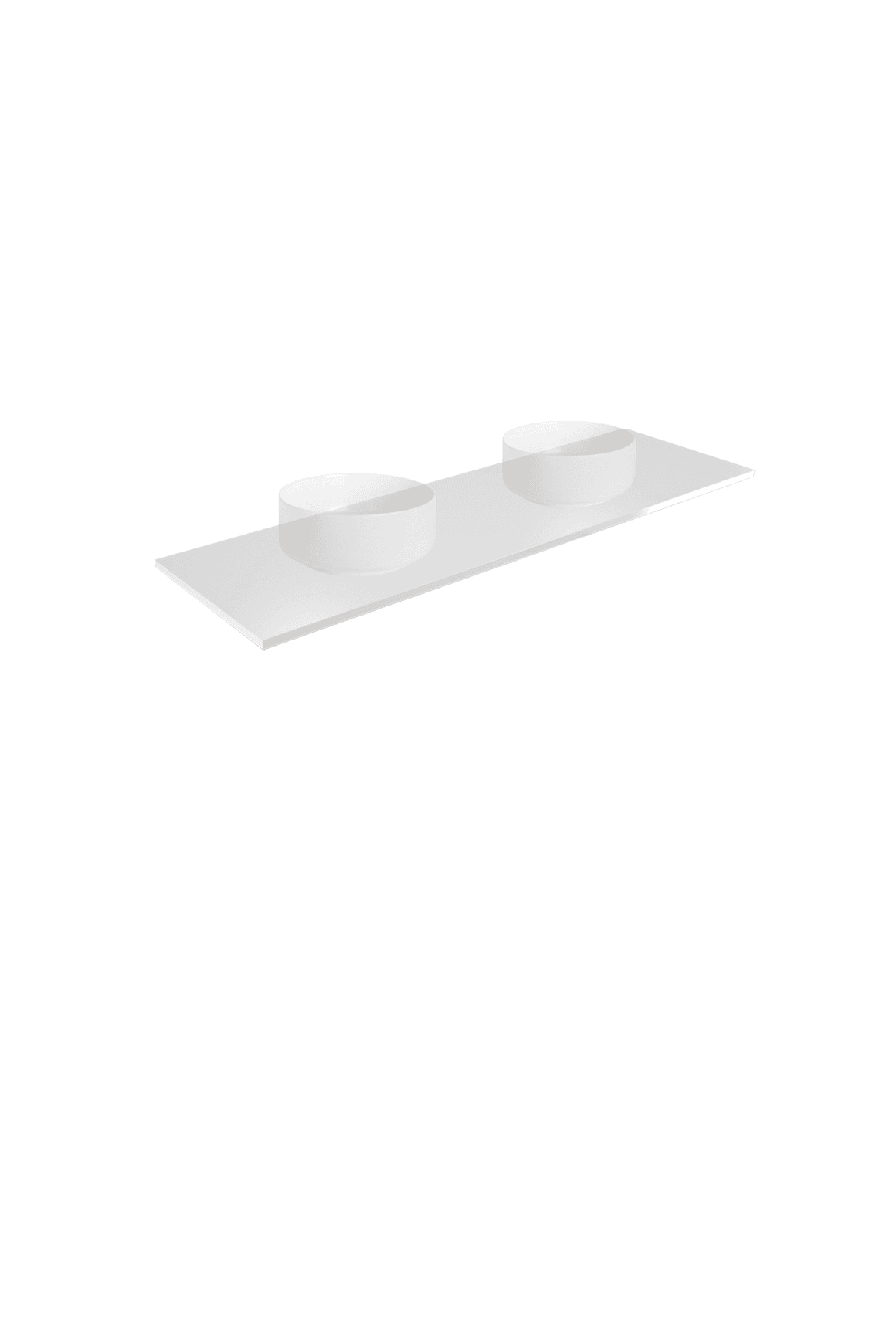 Telaio 1500 Double Bowl 4 X Drawer Wall Vanity