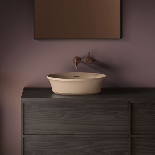 Flute Oval Vessel Basin