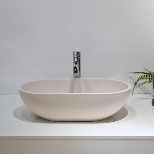 Hugi Soft Pink B1312 560mm Stone Basin