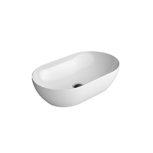 Pura 60 Oval Vessel Basin White