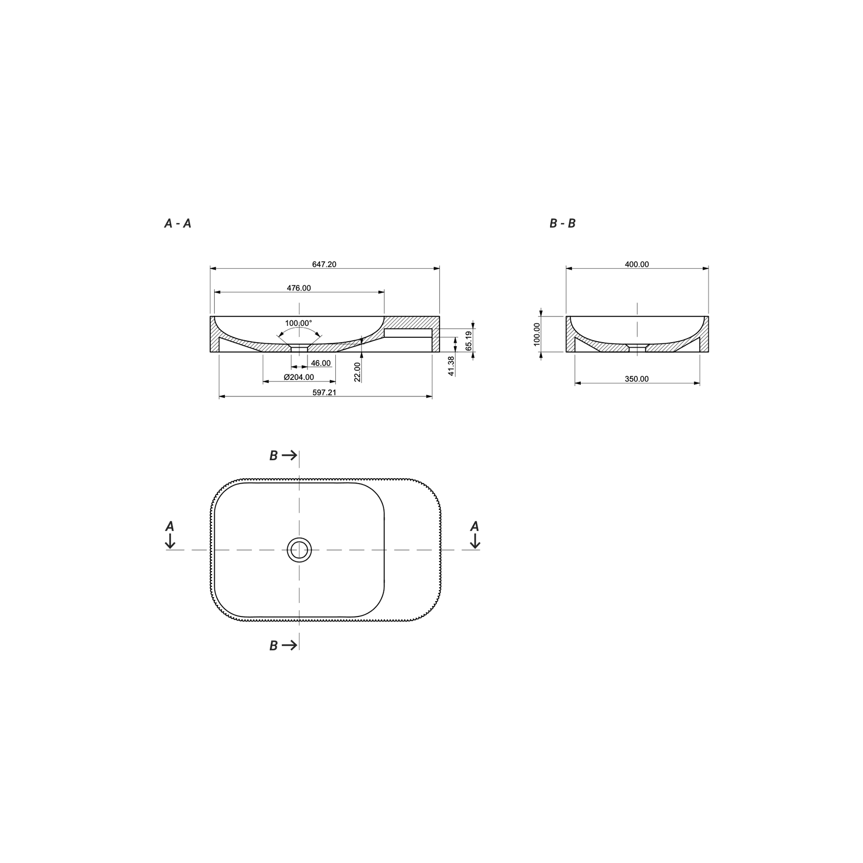 Aqvato S-02 Bathroom Basin