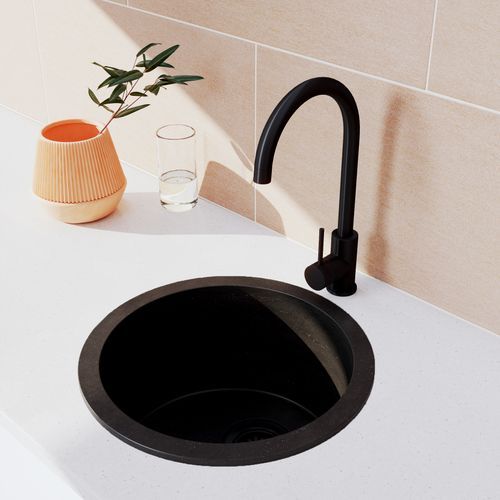ABI Vera Round Sink | Black Granite
