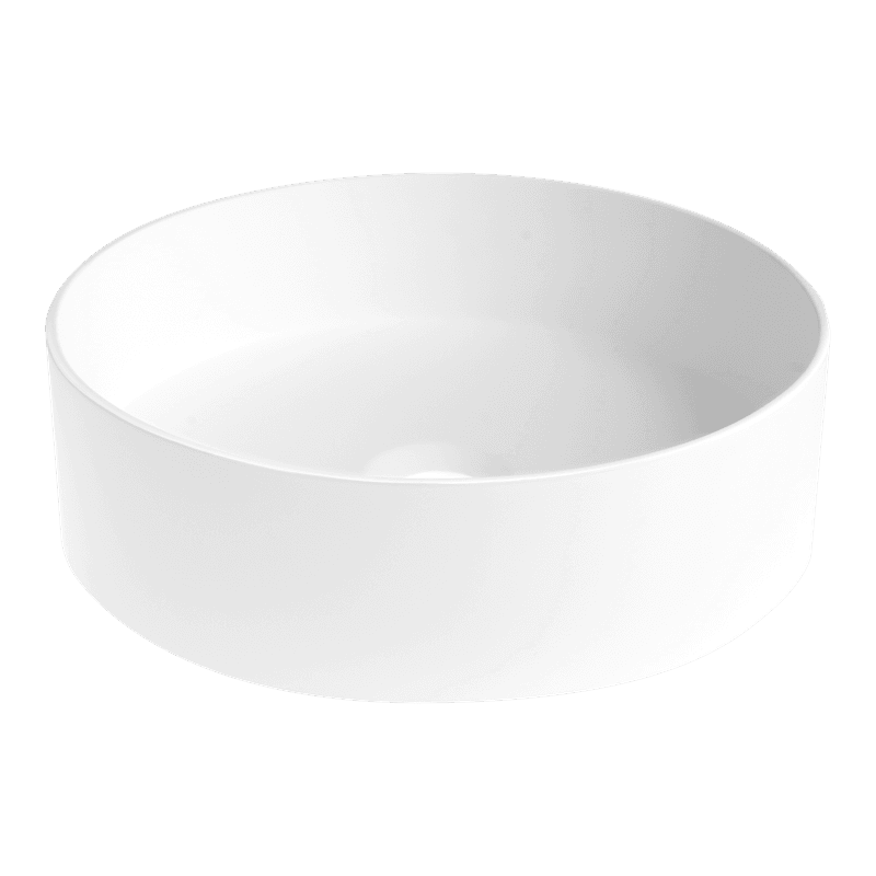 iStone Round Basin 380 x 110mm Matte White