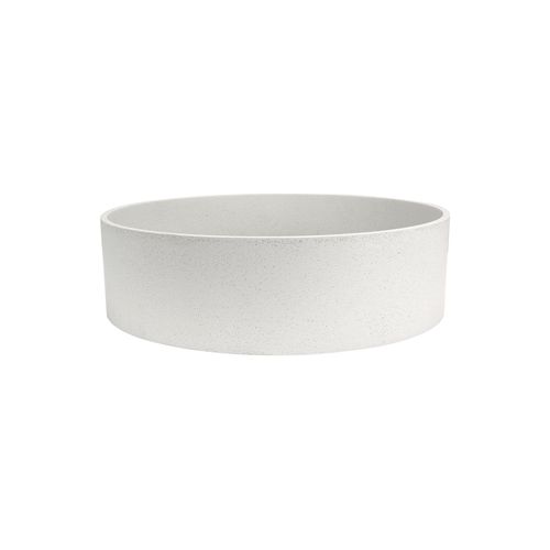 iStone Round Basin 380 x 110mm Snow Quartz