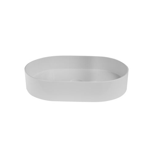 iStone Oval Basin 580 x 380 x 110mm Gloss White