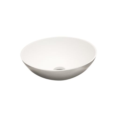 iStone Round Basin 400 x 130mm Metallic Silver