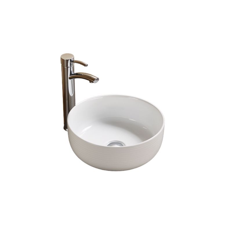 Unika Capri White Gloss Counter Top Gloss Basin