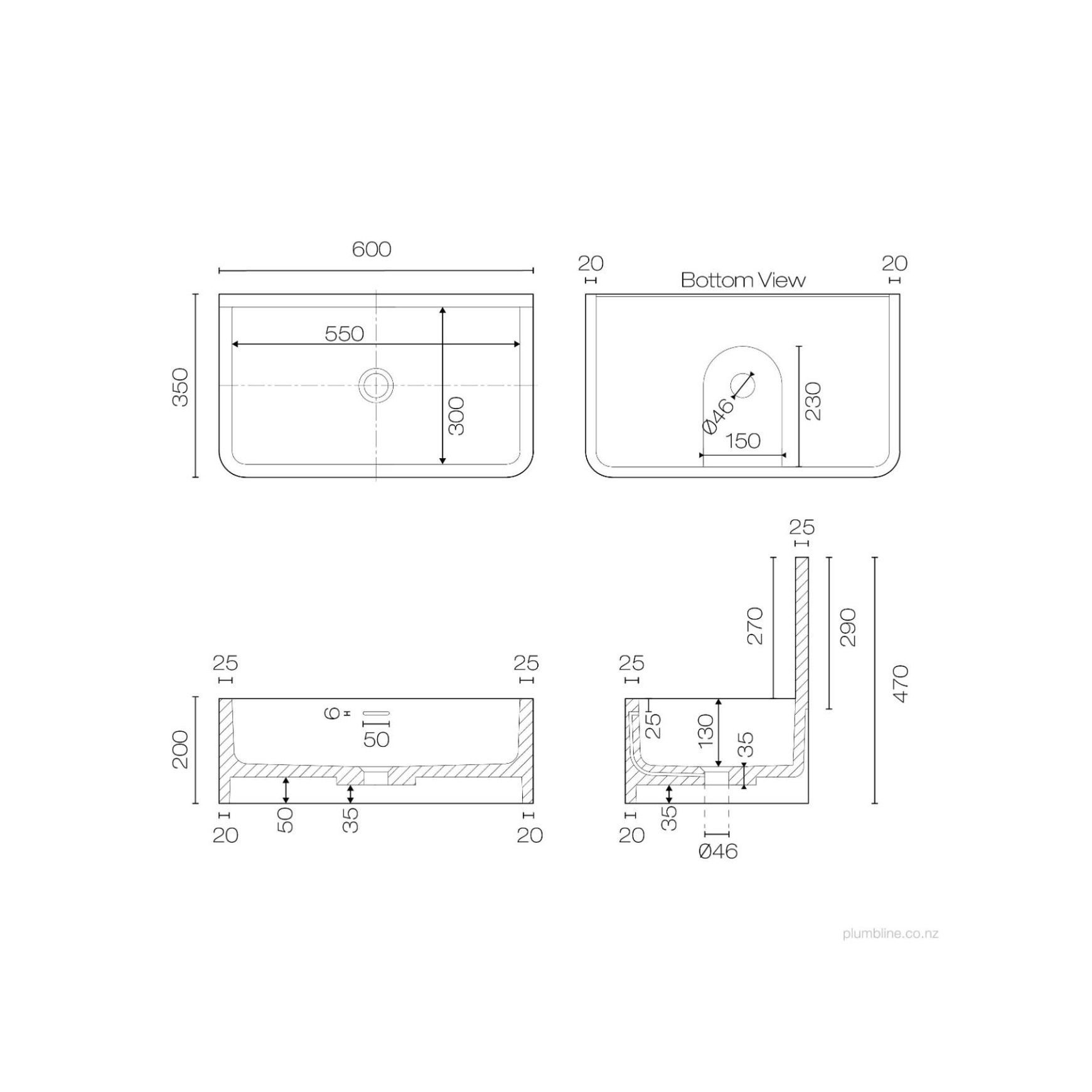 Apollo Wall Hung Basin