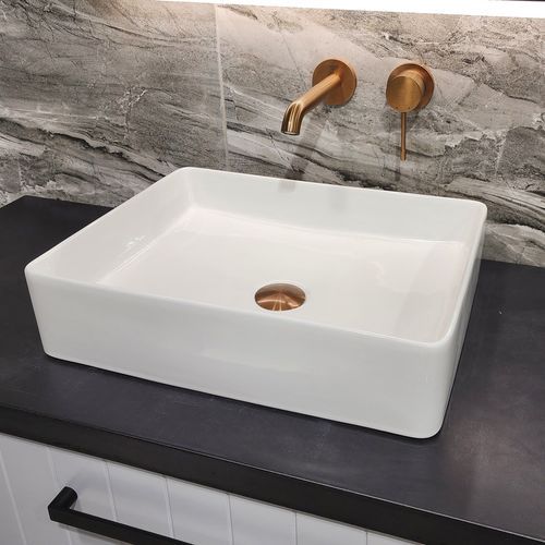 CODE Pure Rectangle 470 Ceramic  Vessel Basin Range