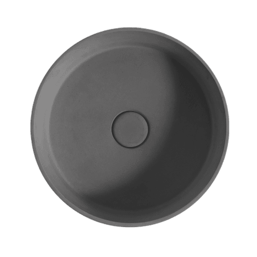 'Sol' Charcoal Concrete Round 390mm Basin
