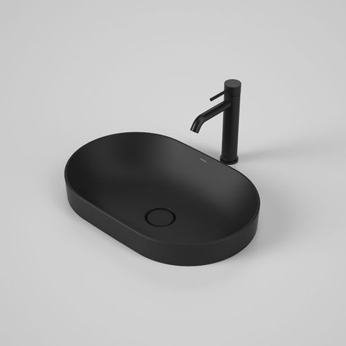 Liano II 530mm Pill Inset Basin - Matte Black