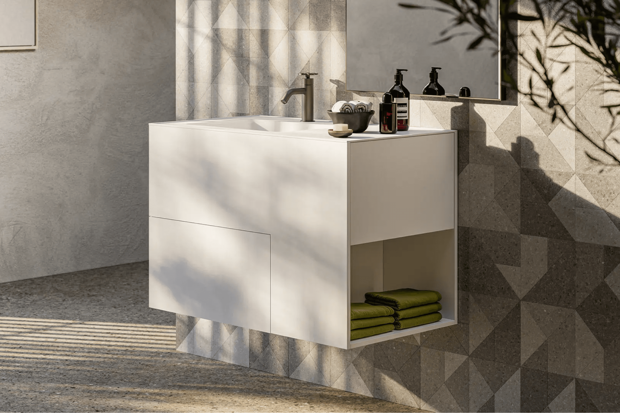 Quadtwo Washbasin by Boffi