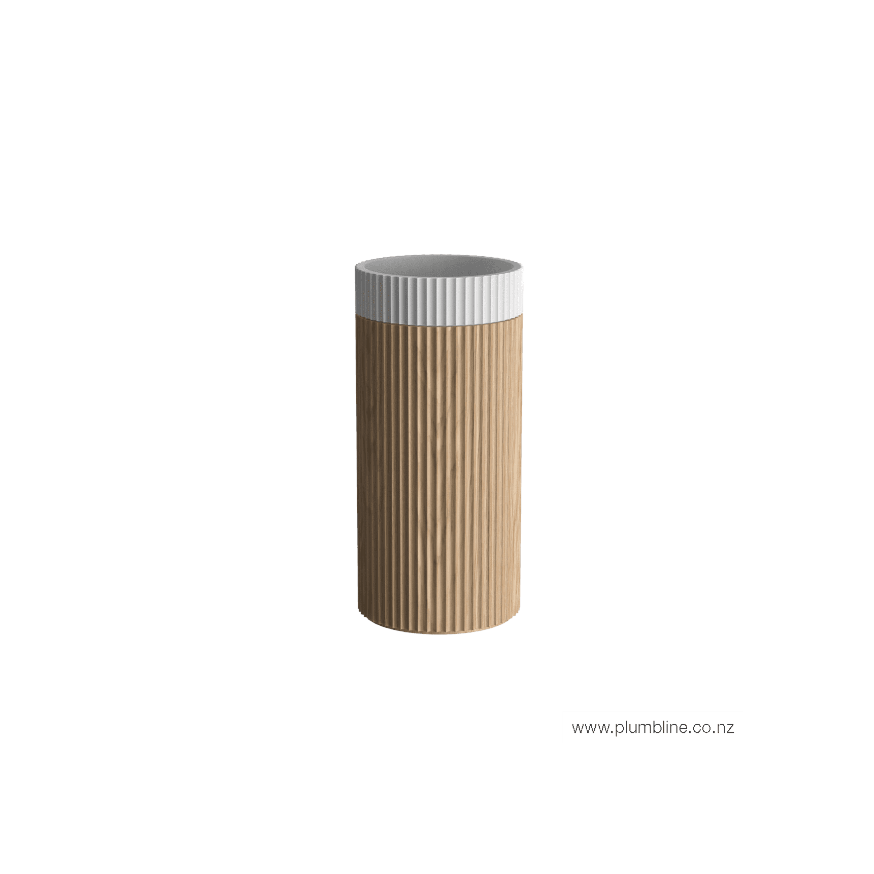 Doric Round Basin With Timber Pedestal