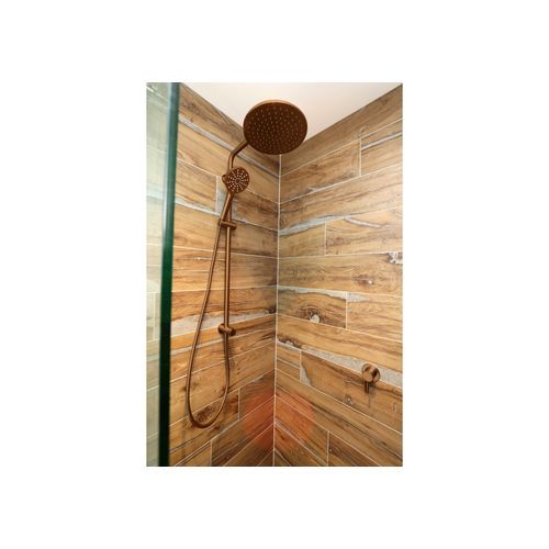 Code Dusk Round Shower Column Brushed Copper