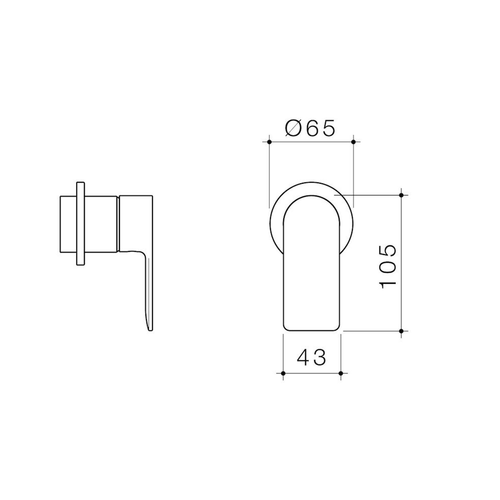 Urbane II Bath/Shower Trim Kit Rounded Cover Plate