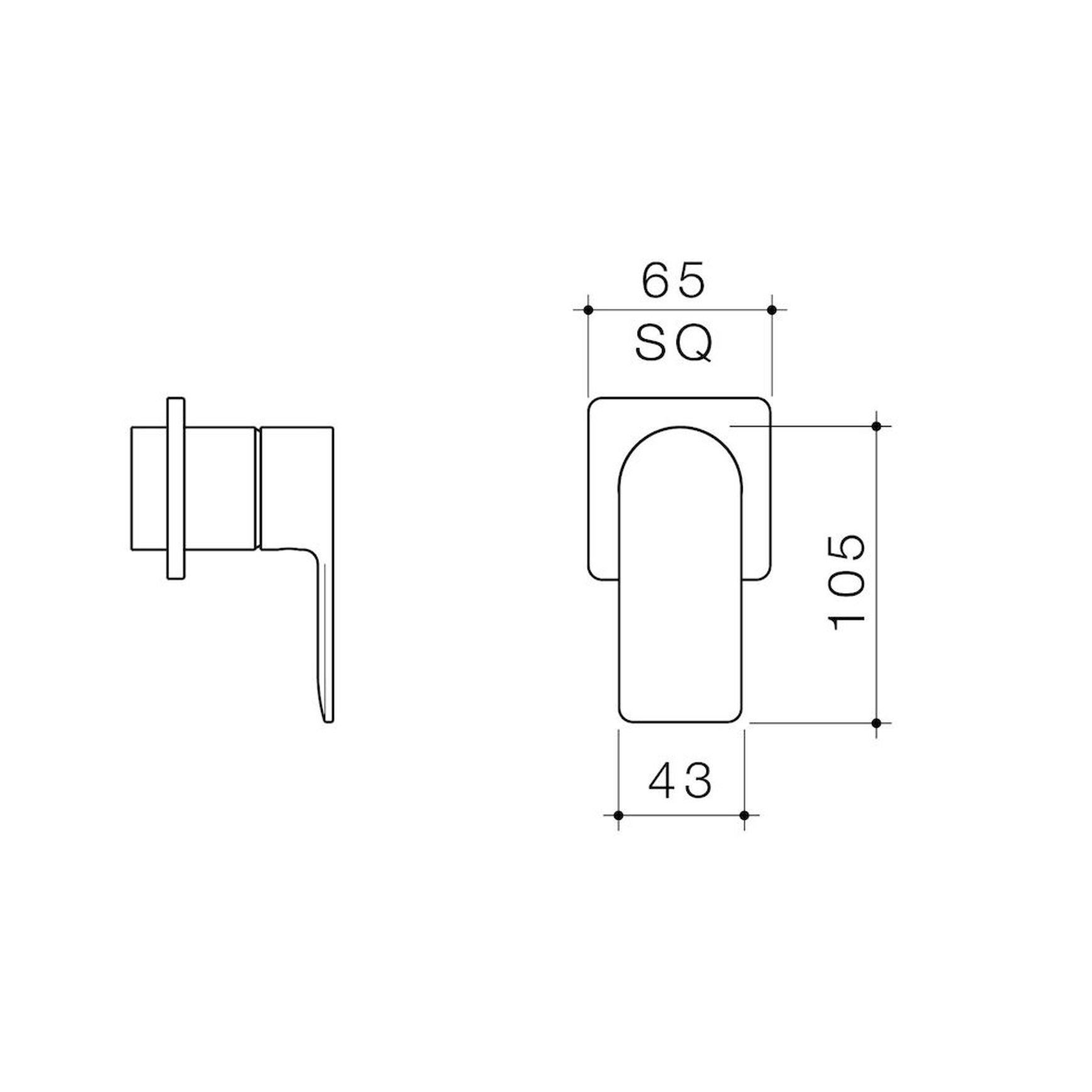 Urbane II Bath/Shower Trim Kit Square Cover Plate