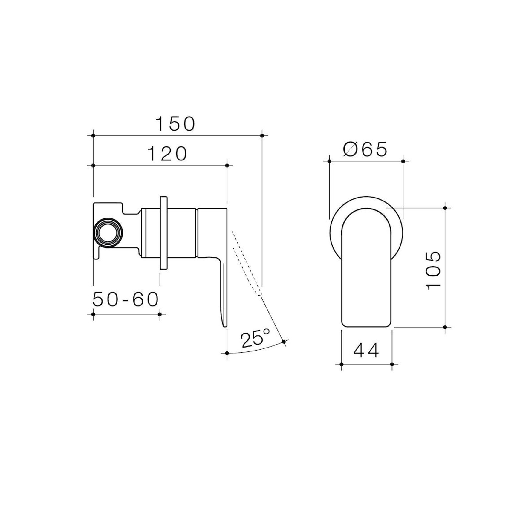 Urbane II Bath/Shower Mixer Round Cover