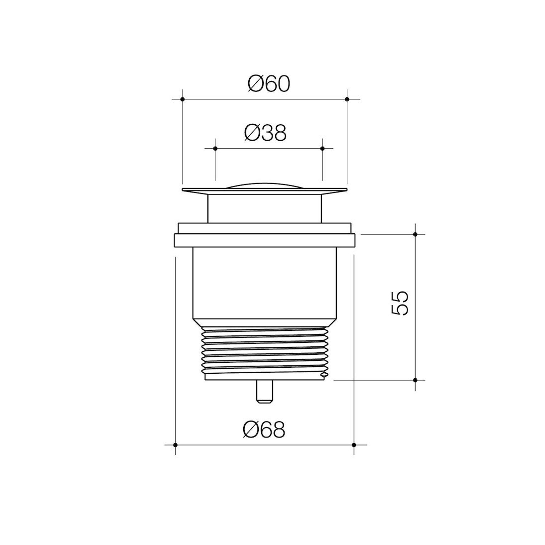 Urbane II Bath Pop Down Plug Waste
