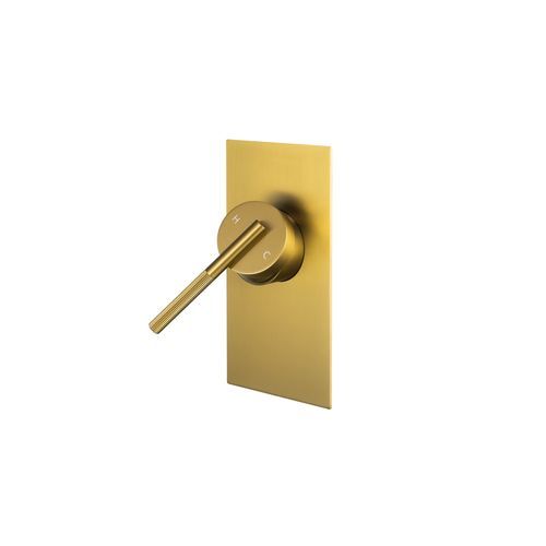 Caddence Wall Mixer Brushed Brass
