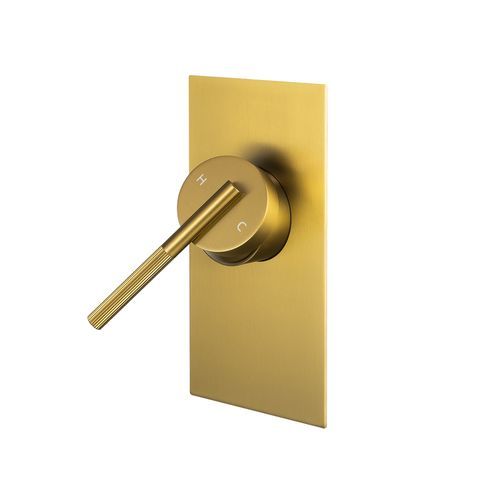 Caddence Wall Mixer Brushed Brass