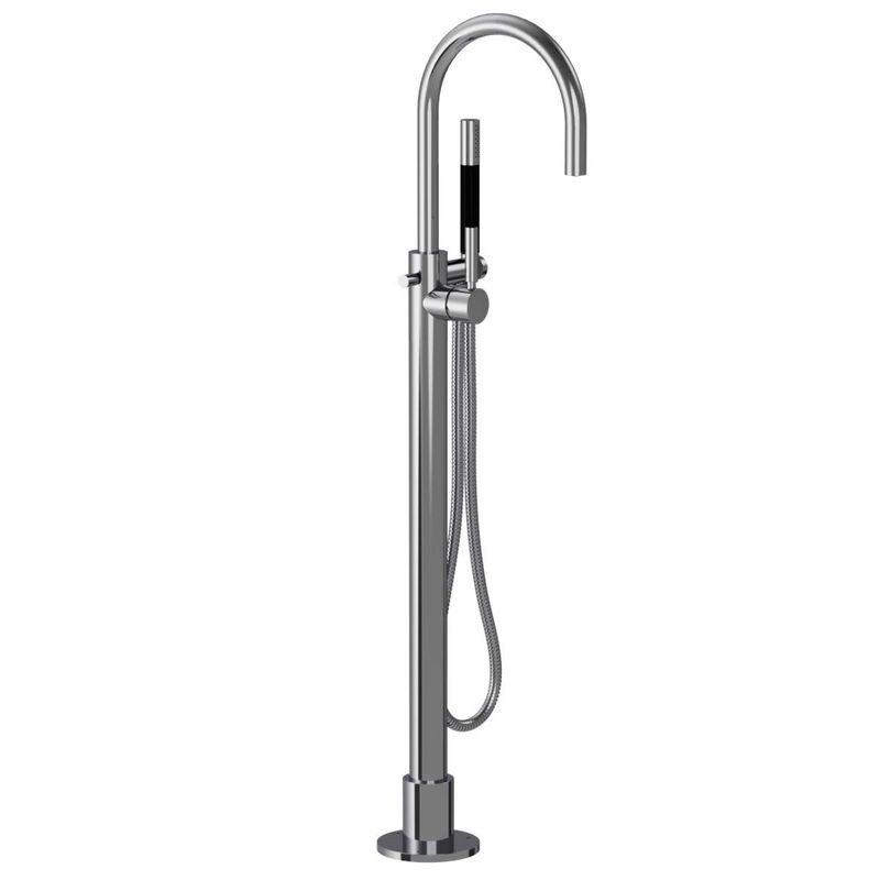Buddy Pro Round Floor Mount Bath Filler With Handshower
