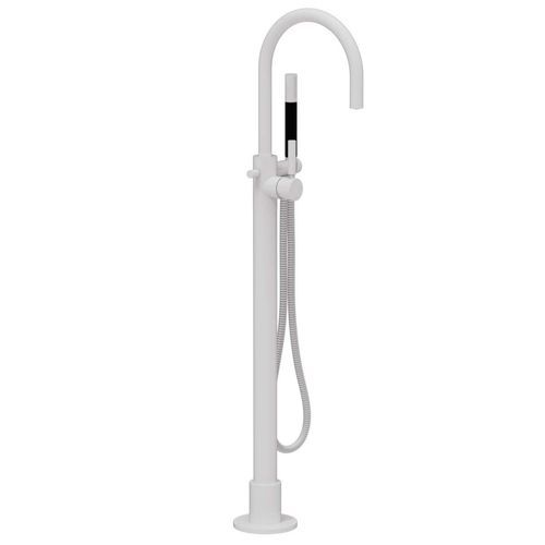 Buddy Pro Round Floor Mount Bath Filler With Handshower