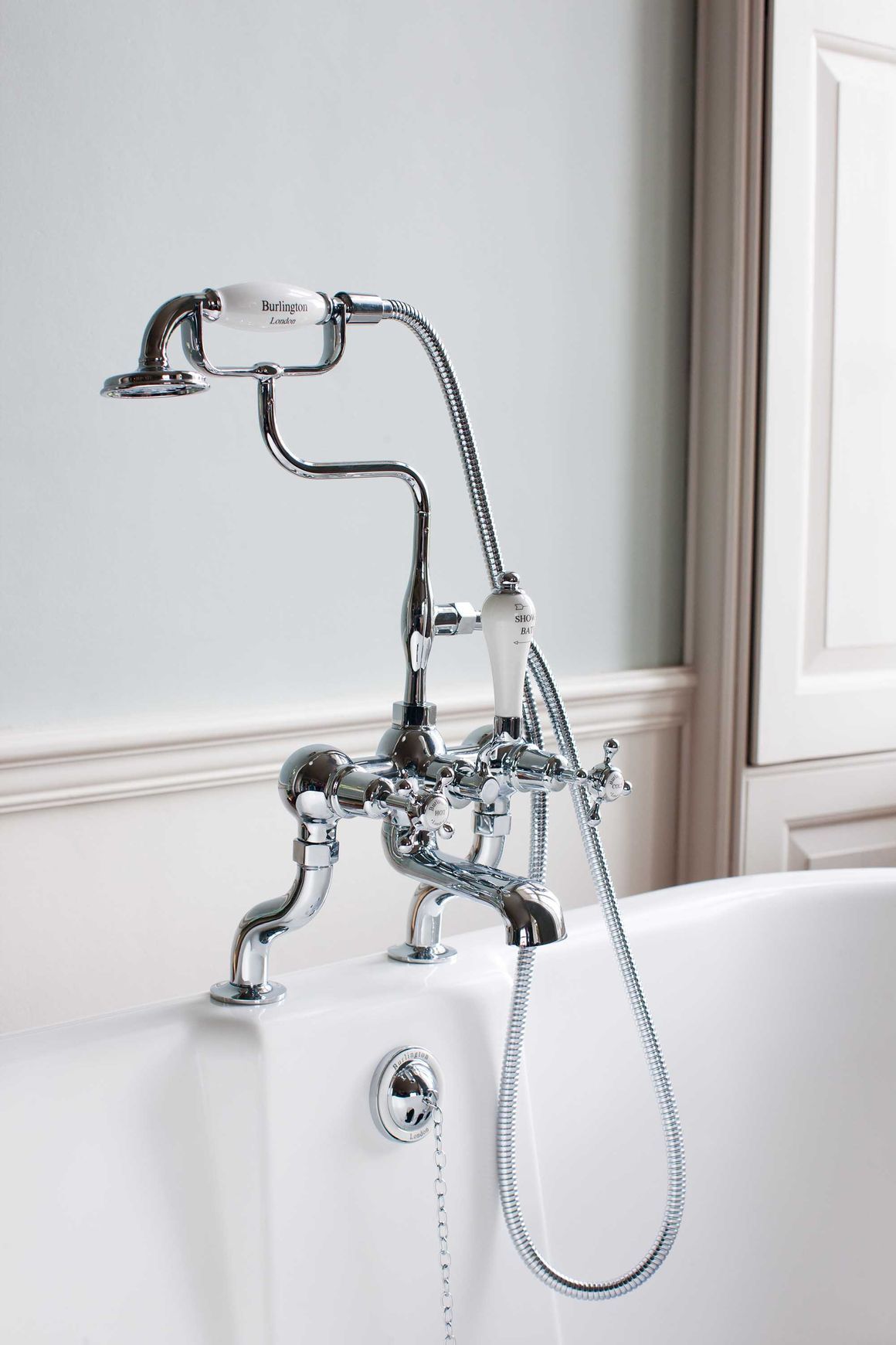 Claremont Bath Shower Mixer Deck Mounted