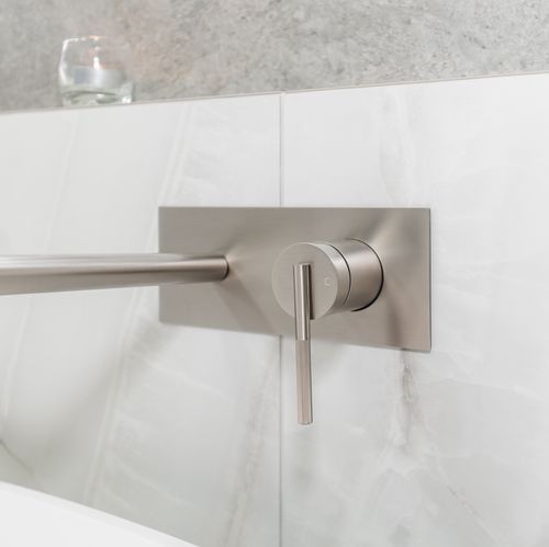 Caddence Wall Mixer with Spout Brushed Nickel