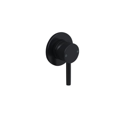 Carbon Round Shower/Bath Mixer Satin Black