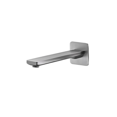 Cube Wall Mounted Bath Spout Brushed Nickel