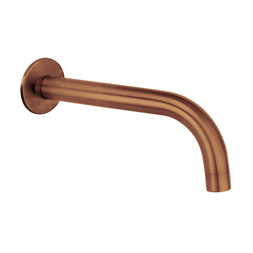Loft Wall Mounted Bath Spout Brushed Copper (Round)