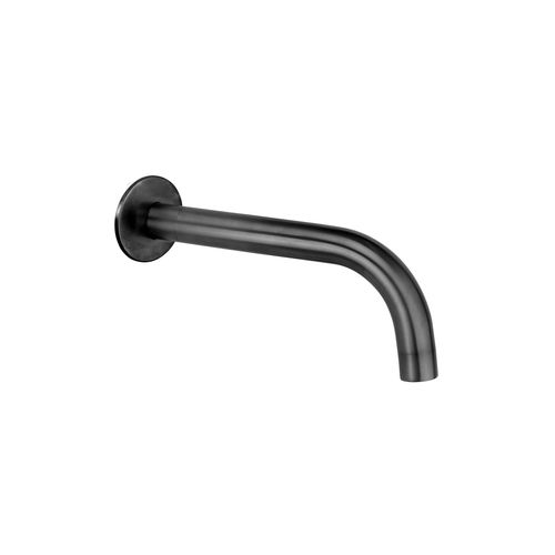 Loft Wall Mounted Bath Spout Gun Metal (Round)