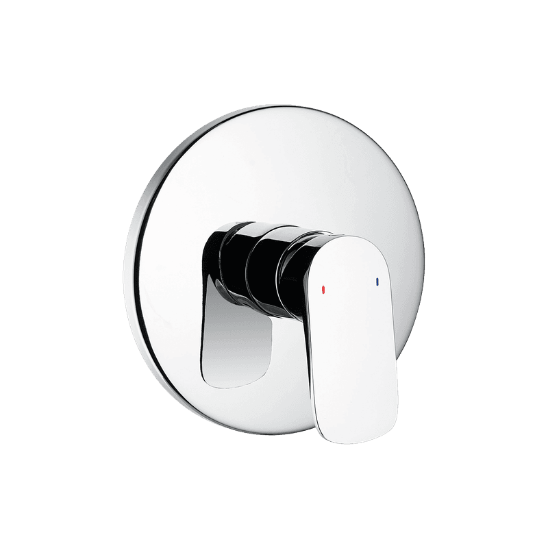Modern Linea Shower/Bath Mixer Chrome (Round Faceplate)