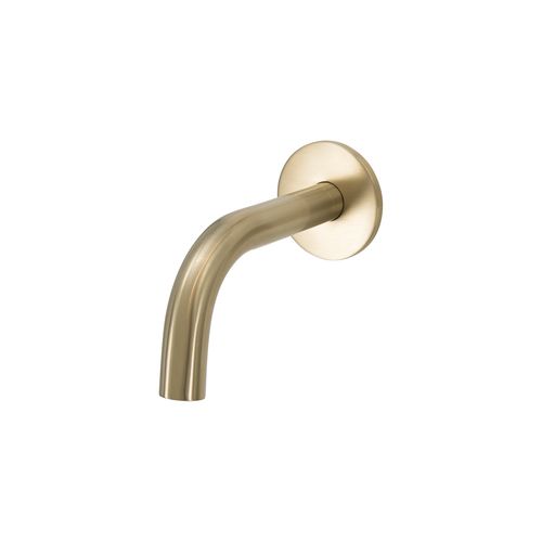 Scarab Wall Mounted Short Bath Spout Brushed Gold