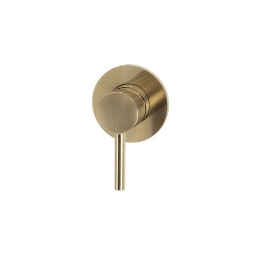Scarab Shower/Bath Mixer Brushed Gold Knurled Handle