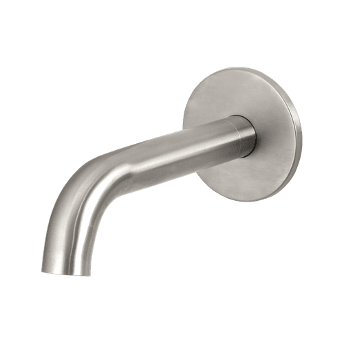 Urban Wall Mounted Short Bath Spout Brushed Stainless