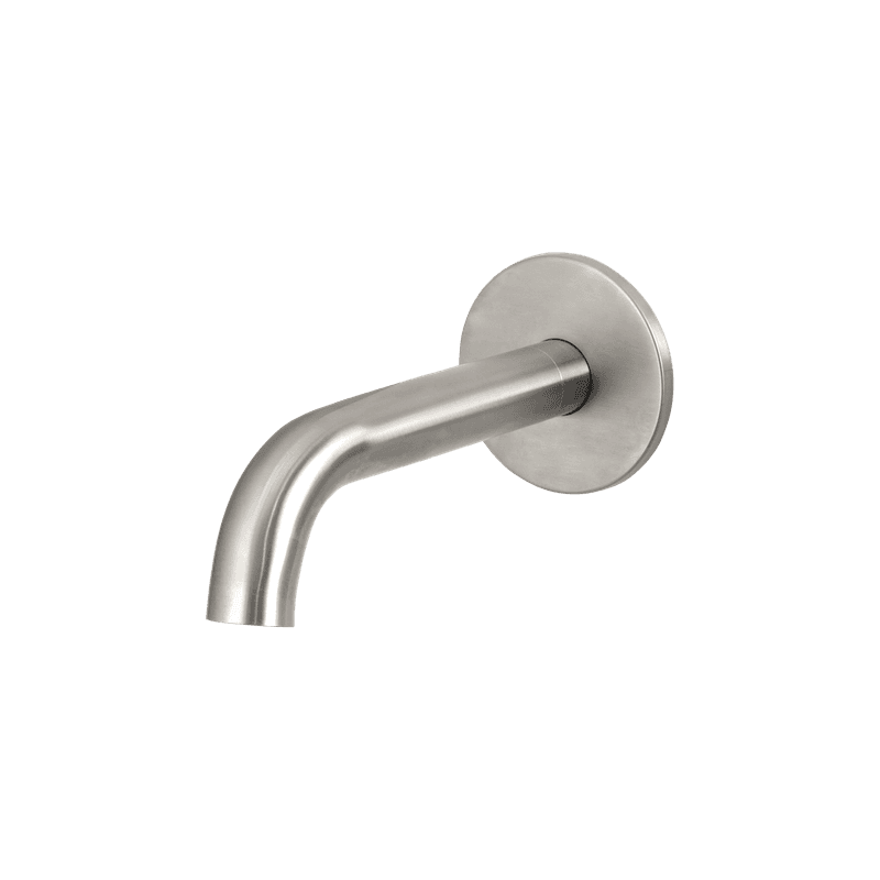 Urban Wall Mounted Short Bath Spout Brushed Stainless