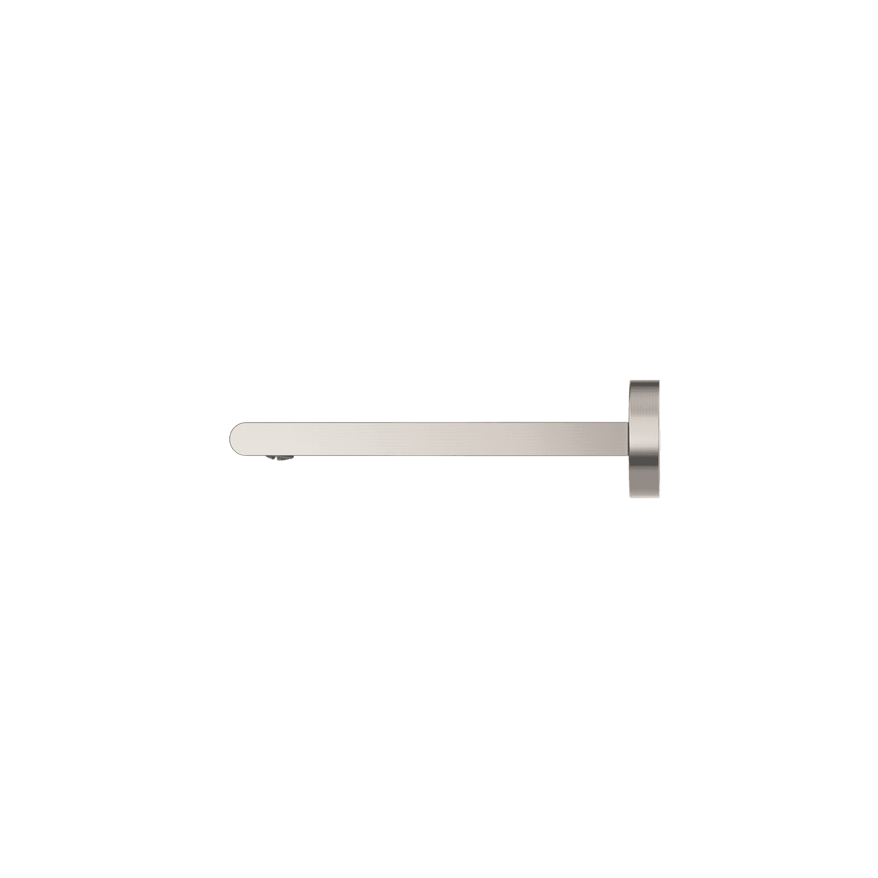 Bianca Fixed Bath Spout 200mm | Brushed Nickel