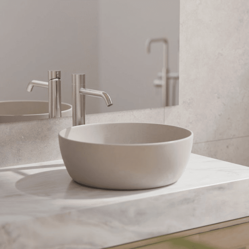 Zen SS316L Tall Basin Mixer Handless | Brushed Nickel