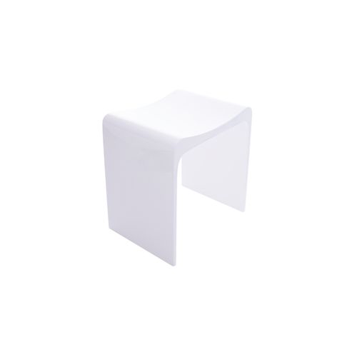 iStone Shower Stool Gloss White