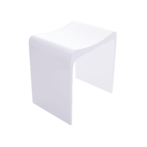 iStone Shower Stool Gloss White