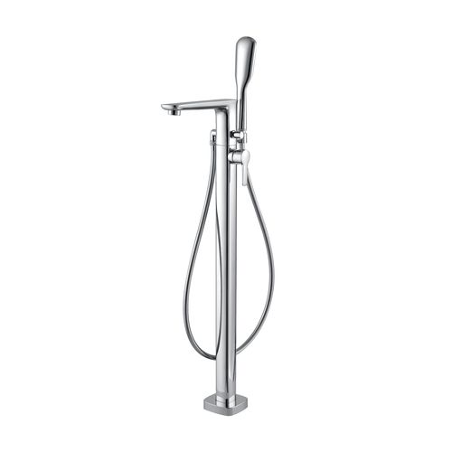 Modern Floor Mount Bath Mixer And Shower Set