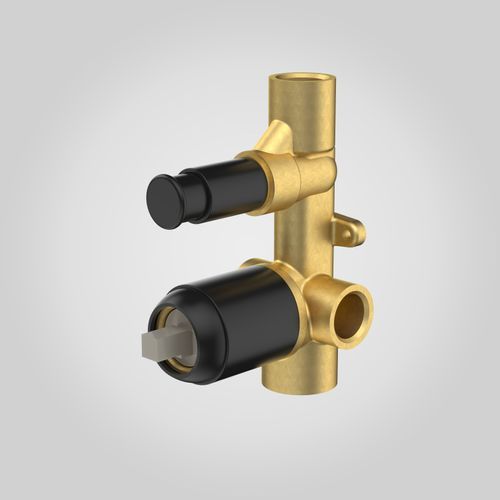 Luna Bath Shower Mixer With Diverter Inwall Body