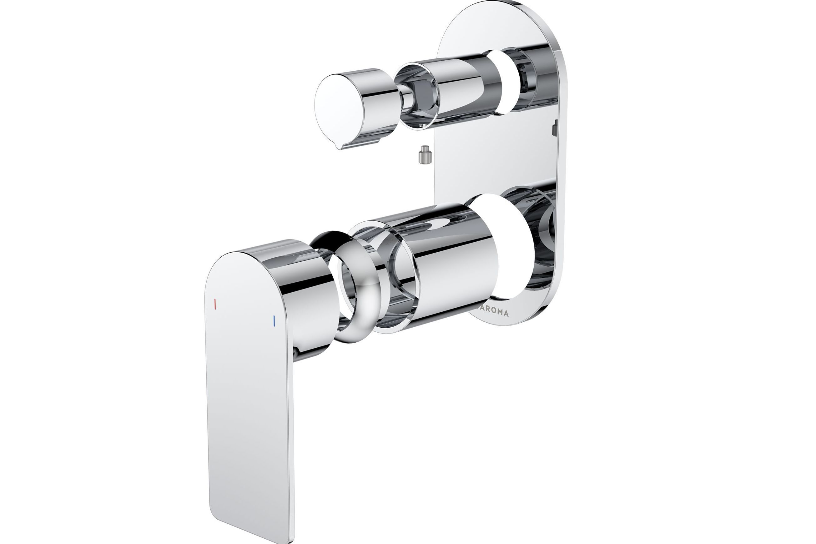 Urbane II Bath/Shower Mixer with Diverter Trim Kit Rounded Cover Plate